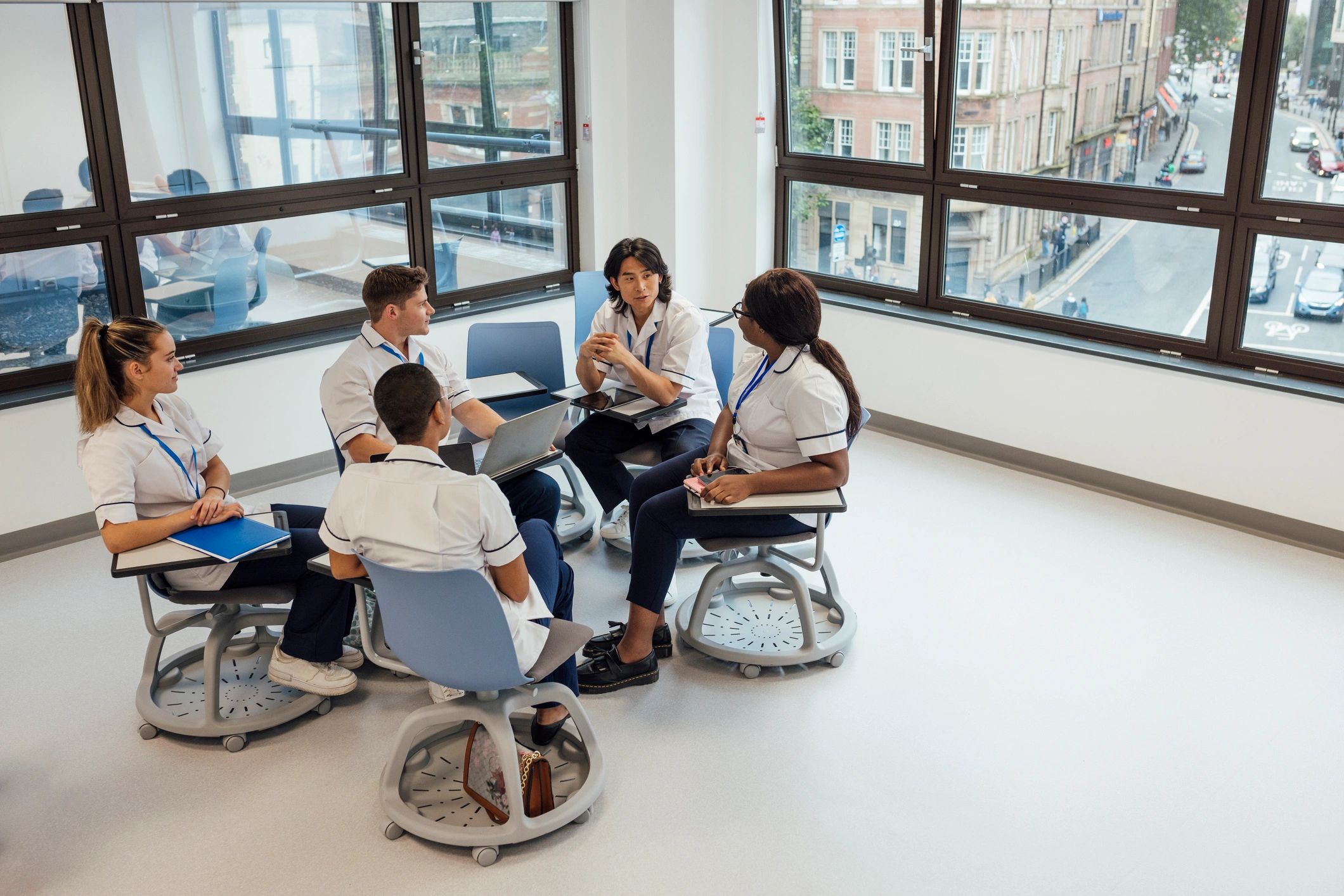 Healthcare and research team collaborating together